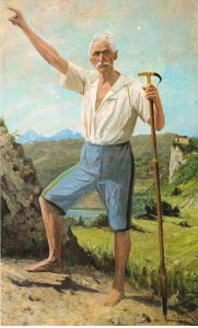 oljna slika Arnolda Riklija